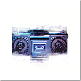 Retro Boombox Posters and Art